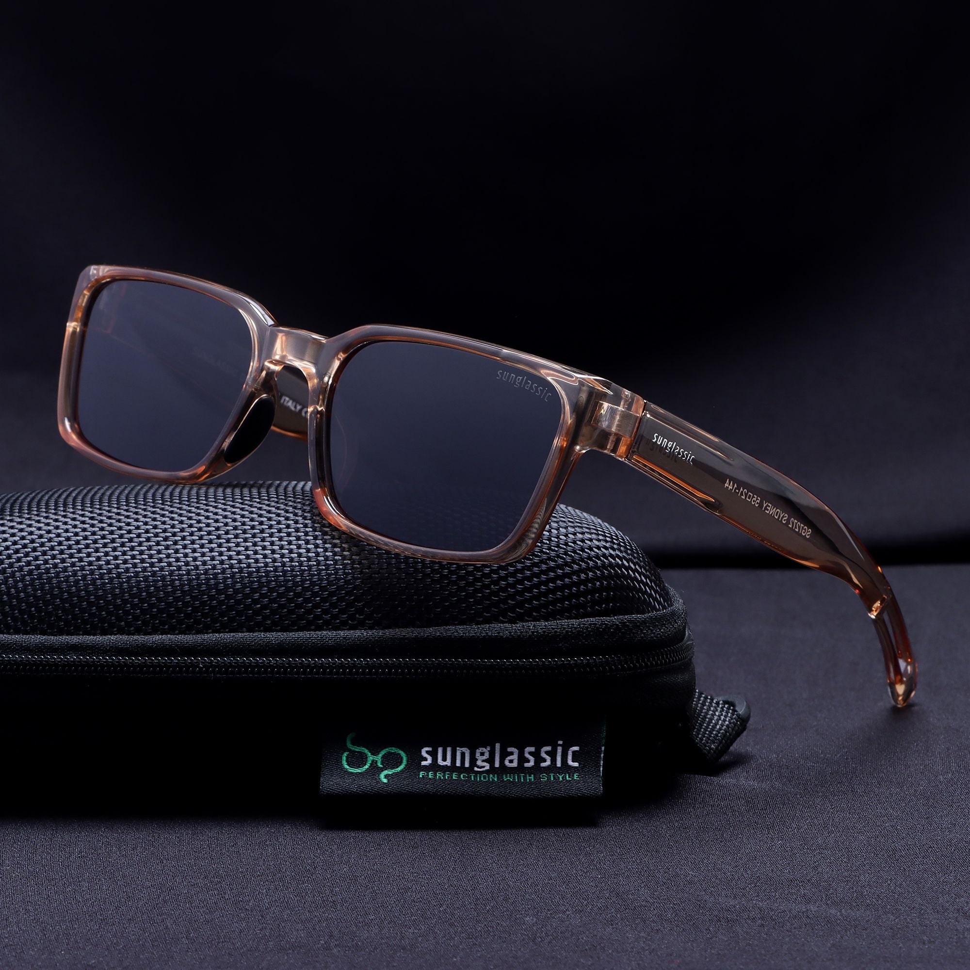 Sydney – Brown Black Rectangle Sunglasses | UV400 Polarized